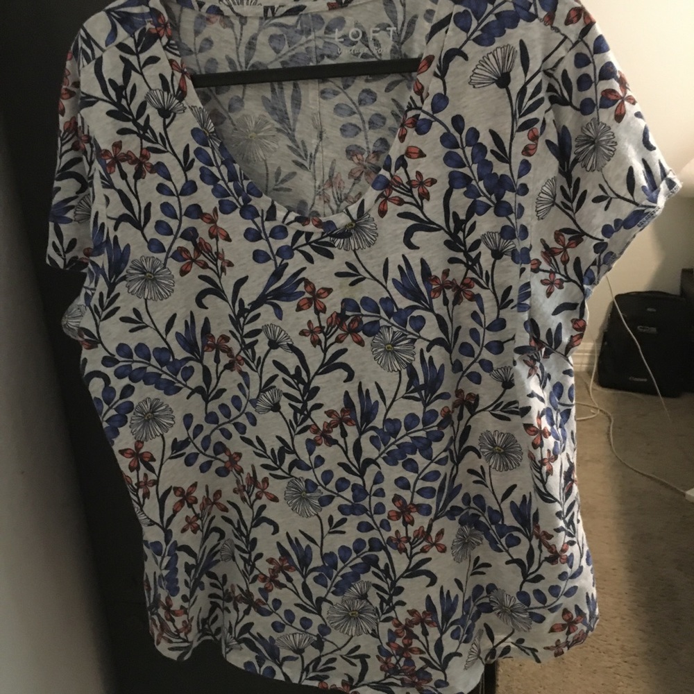 Loft vintage soft v neck T shirt